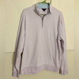 Brooks Brothers Lavender Quarter Zip: Large